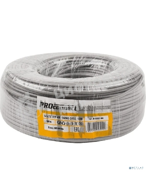 Кабель UTP PROconnect 4PR 24AWG, CU (медь), CAT5E, 100 МГц, PVC, серый, бухта 100 м