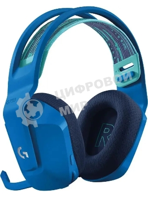 Гарнитура Logitech G733 синий, беспроводная, 2.4 ГГц, до 29 ч, LIGHTSYNC RGB