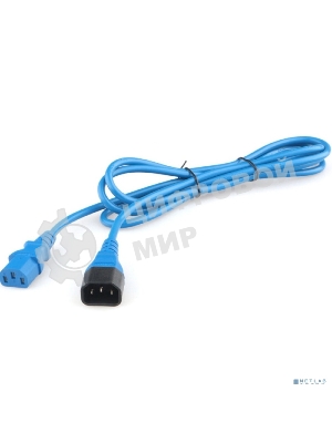 Кабель питания Filum ПВС-АП 3x1.0 С13 - C14, 220/250В, 10А, синий, 1.8м