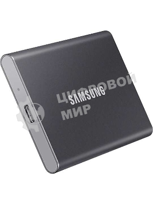 Внешний SSD Samsung T7, 1TB, USB 3.2 Gen 2 Type-C, R/W 1050/1000, серый