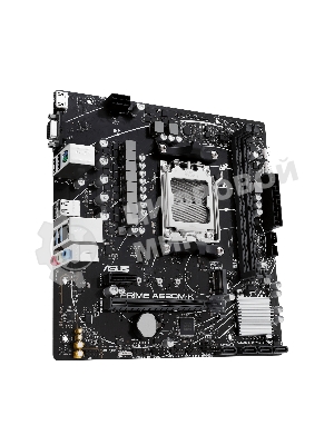 Материнская плата ASUS PRIME A620M-K, AM5, AMD A620, 2xDDR5, 4xSATA, 1xM.2, 1xPCI-E 4.0 x16, 1xPCI-E x1, 1xHDMI, 1xVGA, 1x 1Gb LAN, 4xUSB-A 3.2 Gen 1, 2xUSB-A 2.0, 3x3.5 мм, 7.1, Micro-ATX
