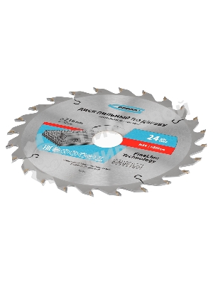Пильный диск по дереву ф216 х 32 мм, 24 зуба + кольцо 32/30мм Gross