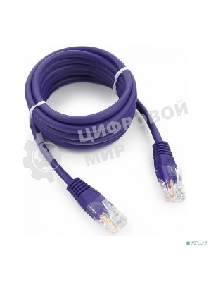 Патч-корд UTP Cablexpert cat.5e, 2м, литой, многожильный, фиолетовый
