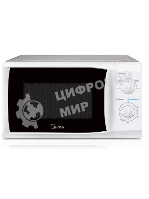 Микроволновая печь Midea MM720CFB белый, 20 л, 700 Вт, переключатели - поворотный механизм