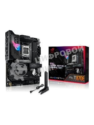 Материнская плата ASUS ROG STRIX X870E-E GAMING WIFI, AM5, AMD X870E, 4xDDR5, 4xSATA, 5xM.2, 1xPCI-E 5.0 x16, 1xPCI-E 4.0 x4, 1xHDMI, 1xUSB-C 3.2 Gen 2, 1xUSB-C 3.2 Gen 2x2, 2xUSB-C 4.0, 1x 5Gb LAN, 9xUSB-A 3.2 Gen 2, 2x3.5 мм, TOSLINK, 1xWi-Fi 7, ATX