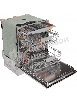 Посудомоечная машина встраиваемая Gorenje GV673B65 16 комплектов, 3 корзины, инверторный мотор, отсрочка старта, Wi-Fi управление, сенсорное управление, полный AquaStop, сенсор уровня воды, энергоэффективность А+++, уровень шума 42 дБ, белый