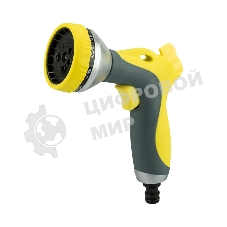 Пистолет-распылитель многофункциональный с прорезиненной ручкой и курком 7 режимов ЧЕТЫРЕ СЕЗОНА 62-0286