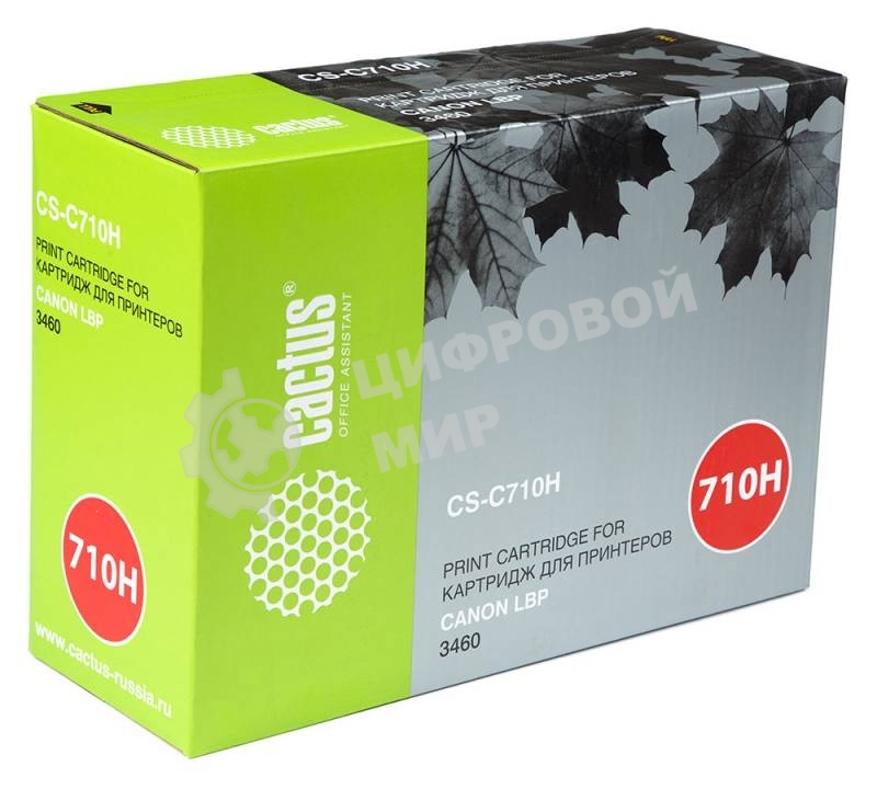 Картридж лазерный Cactus CS-C710H черный (12000 стр.) для Canon LBP3460