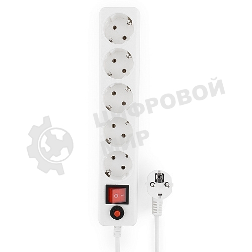 Сетевой фильтр Гарнизон ЕНLW-4 0,5 м 5 розеток белый 