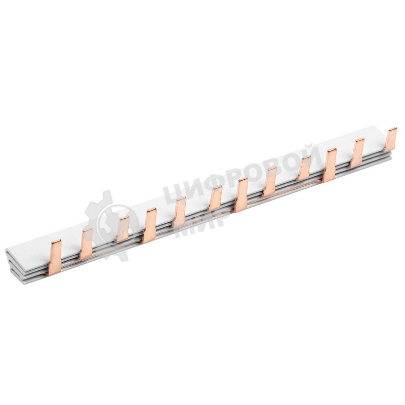 Шина соединительная Rexant типа PIN 12 штырей 3Р 63 А 22 см