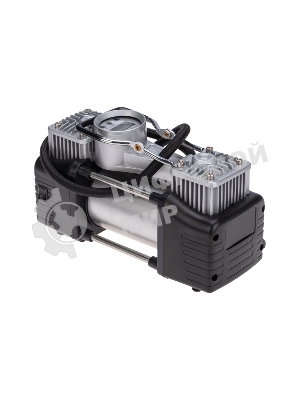 Компрессор поршневой автомобильный Rexant усиленный двухпоршневой с цифровым манометром и функцией автостоп (60л/мин, 10 АТМ)