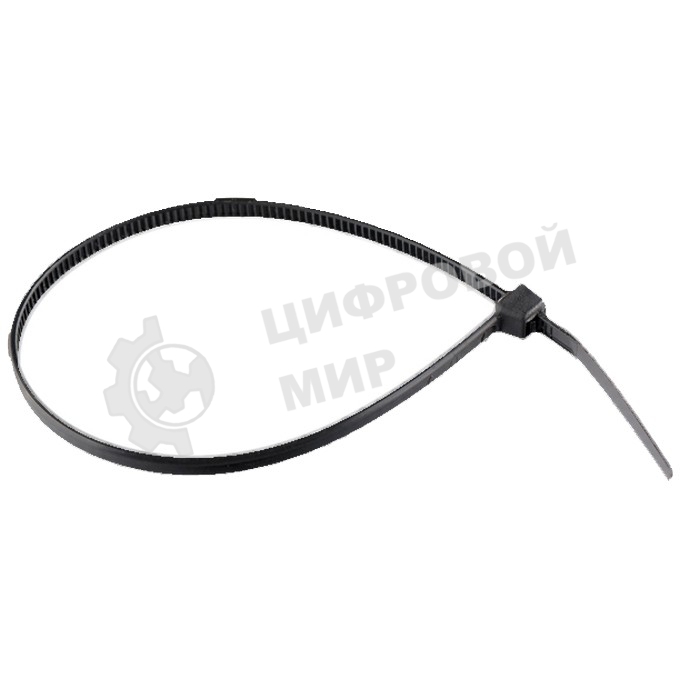 Хомуты Сибртех, 180 х 3,6 мм, пластиковые, черные, 100 шт.