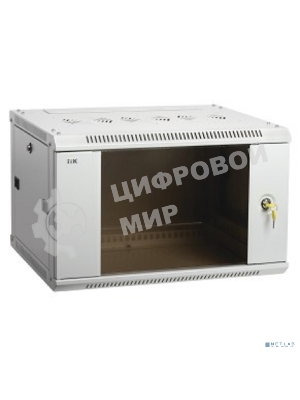 Шкаф ITK LINEA W 12U 600x600 мм дверь стекло, RAL7035