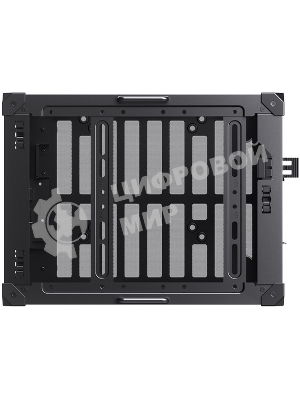 Компьютерный корпус JONSBO Computer Case C6Handle black hang-in version черный, Mini-Tower, материнская плата mATX, без БП, прозрачная боковая панель