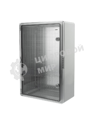 Корпус пластиковый ЩМПп Rexant с прозрачной дверцей и монтажной панелью 600х400х200мм, АБС, УХЛ1, IP65