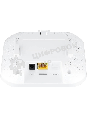 Гибридная точка доступа Zyxel NebulaFlex NWA50AX, WiFi 6, 802.11a/b/g/n/ac/ax (2,4 и 5 ГГц), MU-MIMO, антенны 2x2, до 575+1200 Мбит/с, 1xLAN GE, PoE, без поддержки Captive portal и WPA-Enterprise, защ