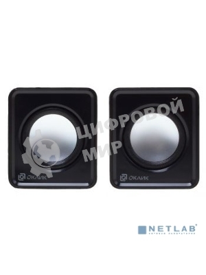 Акустическая система Oklick OK-331 2.0 черный 6Вт