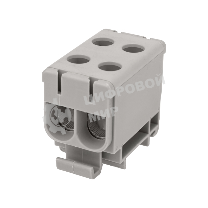 Клемма вводная силовая Rexant КВС 6-50 мм² 2-рядная серая распределительная