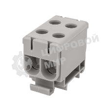 Клемма вводная силовая Rexant КВС 6-50 мм² 2-рядная серая распределительная