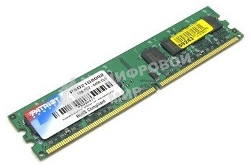 Оперативная память Patriot, DDR2, 2GB (1x2 GB), 800 MHz, CL6, DIMM