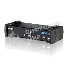 Переключатель электронный CUBIQ 2 PORT USB 2.0 DVI KVMP SWITCH