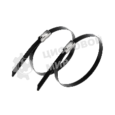 Хомут-стяжка стальная с полимерным покрытием Rexant 400x4,6 мм, упаковка 50 шт.