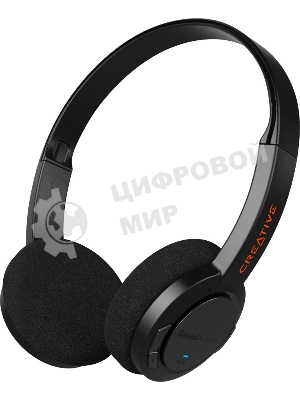 Беспроводные/проводные наушники Creative Jam V2 черный, накладные, Bluetooth + USB-C, до 22 ч