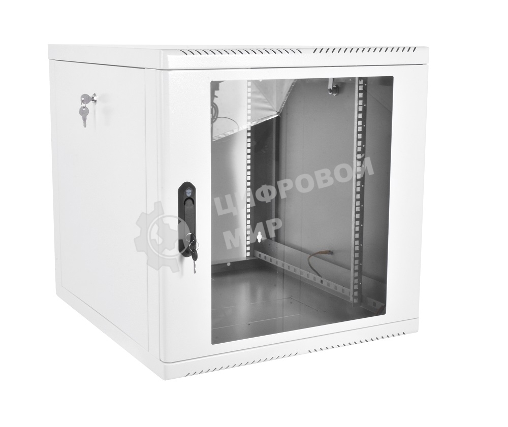 Шкаф телекоммуникационный настенный разборный 12U (600х650), съемные стенки, дверь стекло