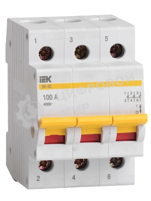 Выключатель нагрузки (мини-рубильник) IEK MNV10-3-040 ВН-32 3Р 40А