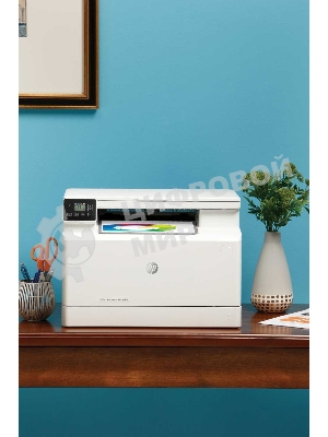 МФУ лазерное HP Color LaserJet Pro MFP M182n (7KW54A), A4, цветной, печ. до 16 стр/мин., 600 x 600 dpi (печать) 1200x1200dpi (скан.), USB, RJ-45, Air Print, Mopria
