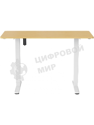 Стол компьютерный Cactus CS-ED-WTBAM столешница бамбук, бежевый, каркас белый