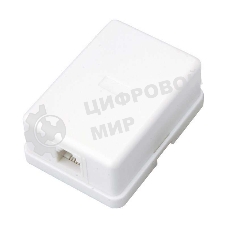 Розетка телефонная Rexant 1-м ОП RJ14 (6P4C) кат.3 белый