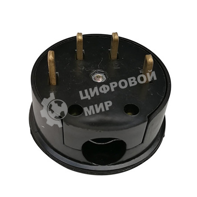 Вилка Rexant ВШ для электрической плиты 32 А, 380 В, 3Р+РЕ (ОУ) черная