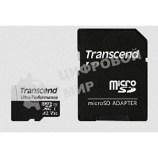 Флеш карта Transcend 64Gb UHS-I U3 microSD w/ adapter A2 Ultra Performance R/W:160/125 MB/s