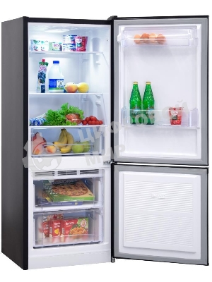 Холодильник Nordfrost NRB 121 B черный двухкамерный 170/70л морозилка снизу, капельная система