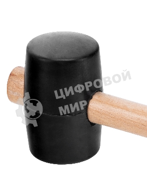 Киянка резиновая Sparta 680 г, черная резина, деревянная рукоятка
