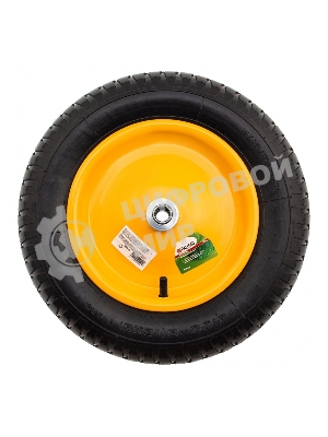Колесо пневматическое Palisad 3.00-8, D360 мм, подш. внут. диам. 16 мм, длина оси 92 мм