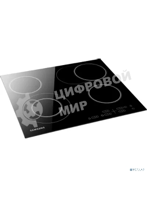 Встраиваемая электрическая варочная панель Samsung NZ64T3516AK/WT, 55 х 575 х 505 мм, стеклокерамика, скошенный край, черный
