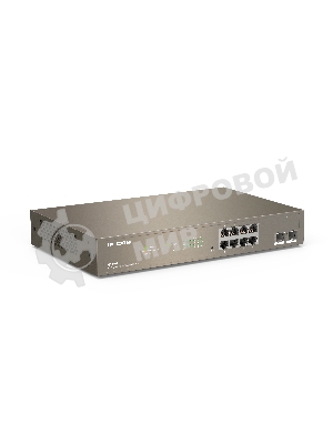 Коммутатор управляемый IP-COM G3310F, настенный, 1000 Мбит/сек, 8 port, SFPx2