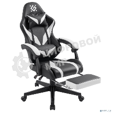 Кресло Defender Aspect черный, экокожа, 120 кг, подставка для ног, механизм качания