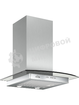 Вытяжка каминная Elikor Кристалл 50Н-430-К3Д серебристый, 50 см, 430 куб. м/ч, 54 дБ