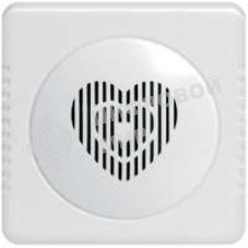 Звонок дверной проводной Сюрприз 12 мел. с питанием от батареек с кнопкой и проводом 2ААх1.5В 80-90дБА бел. Тритон СР-02Б