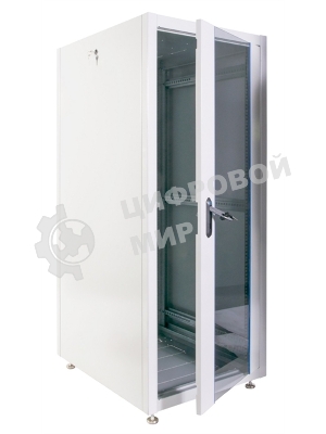 Шкаф телекоммуникационный напольный ЭКОНОМ 30U (600 × 600) дверь стекло, дверь металл