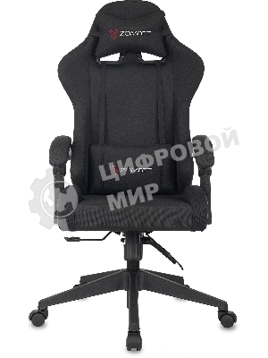 Кресло Бюрократ Zombie Predator Neo Black черный, экокожа, 120 кг, механизм качания