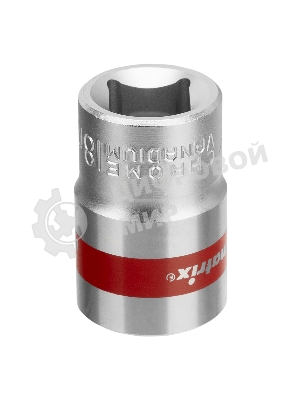 Головка торцевая Matrix, 18 мм, 6-гранная, CrV, под квадрат 1/2