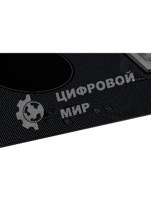 Комбинированная варочная панель Kuppersberg EGS 600 Газоэлектрическая независимая варочная поверхность, стеклокерамика KANGER, ширина 60 см, Тип нагрева HI-Light/Газ, Слайдер/механическое управление, 3 цифровых дисплев, 9 уровней мощности, Блокировка панели управления, Индикаторы остаточного тепла, Таймер, Автоматическое отключение, цвет черный с серой графикой, Цвет фурнитуры нержавеющая сталь