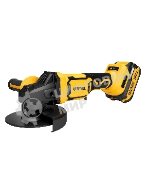 Машина шлифовальная угловая Denzel аккумуляторная бесщет. AGH-BL-20-125, Li-Ion, 20 В