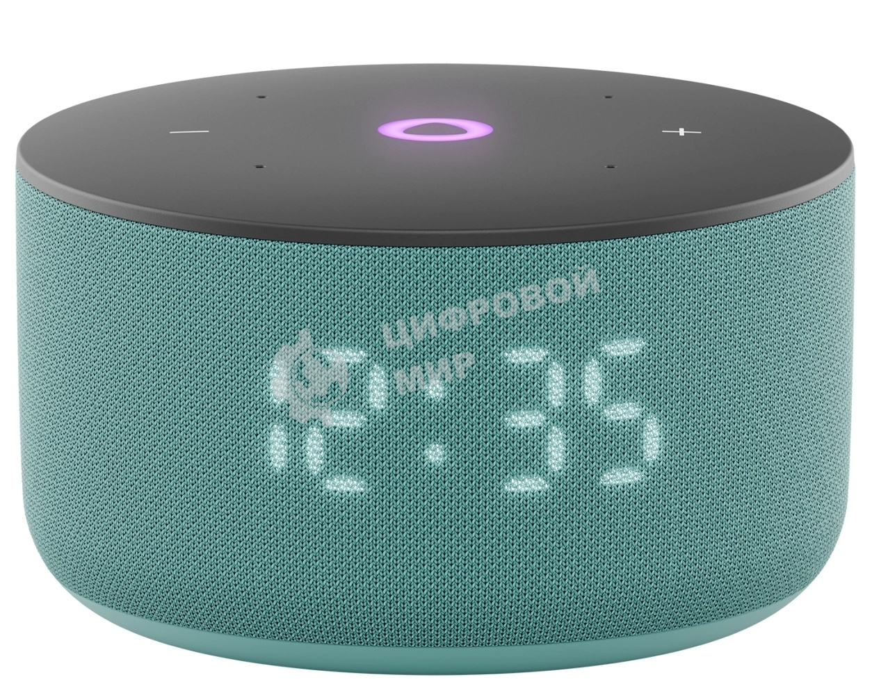 Умная колонка Яндекс Станция Мини 3, 12Вт, компактная, 1 динамик, часы, управление умным домом, Wi-Fi, Bluetooth 5.0, Алиса, бирюзовый