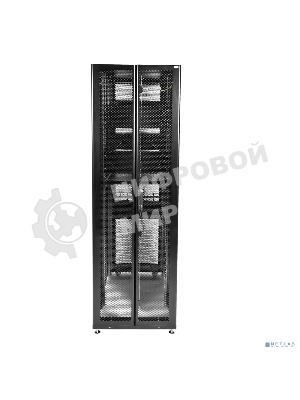 Шкаф серверный ЦМО ШТК-СП-48.8.12-48АА-9005 48U 800x1190 мм пер. дв. перфор. задн. дв. перфор. 2-хст. 2 бок. пан. направл. под закл. гайки 1350 кг черный