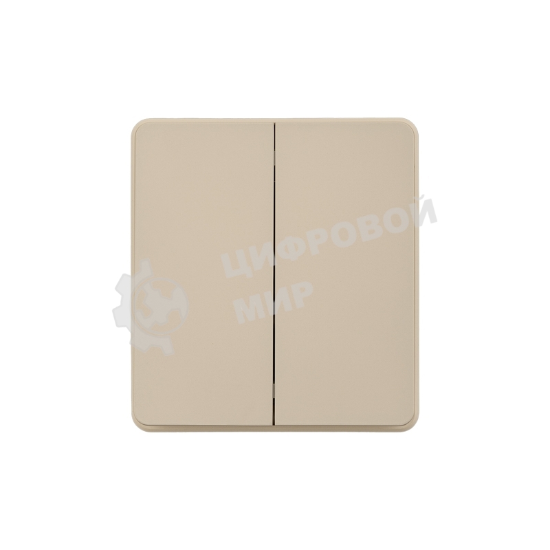 Выключатель KRANZ ROUND 2 кл 10А с/у шелк